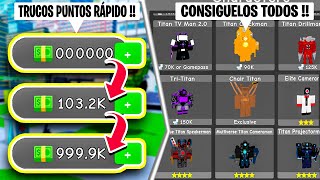 ¡¡CÓMO FARMEAR MUCHO DINERO RÁPIDO TRUCOS COINS POINTS Roblox Skibidi Toilet Super Toilet Brawl [upl. by Aihselat252]