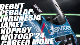 Debut Jamet Kuproy Pebalap Indonesia  MotoGP 2024 Career Mode Part 1 [upl. by Smallman]