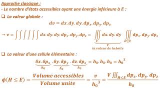 Physique Statistique Particule unique dans une boite tridimensionnelle Partie3 [upl. by Mastic]