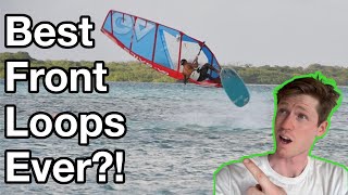 Best front loops ever Tonky Frans windsurfing in Bonaire [upl. by Falk952]