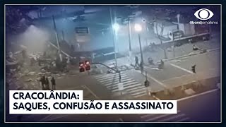 Cracolândia saques confusão e assassinato  Jornal da Band [upl. by Buchheim391]