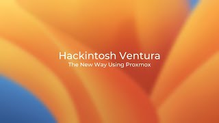 OLD Hackintosh Ventura The New Way Using Proxmox [upl. by Napra927]