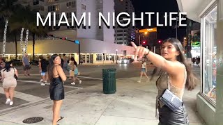 MIAMI NIGHTLIFE Live Walking SOUTH BEACH and Collins Avenue [upl. by Llerihs32]