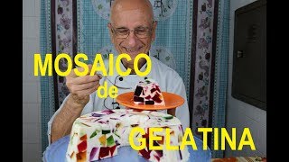 GELATINA RÁPIDA E FÁCIL MOSAICO DE GELATINA – SOBREMESA DELICIOSA [upl. by Onez572]