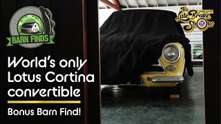 World’s only mk1 Lotus Cortina convertible The rarest garage find Ford [upl. by Enorahs]