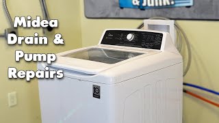 Midea Washing Machine Wont Drain Water  How to Find Fix and Replace [upl. by Akiram]