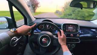 2020 FIAT 500 X  13 MULTIJET 95 HP POV Brutal Test Drive  ACCELLERATION  Sunset lover [upl. by Ysle]