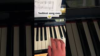 Saddest song ever youtubeshorts piano pianotutorial no [upl. by Eelitan]