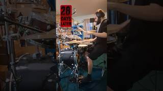 28 DAYS LATER THEME ON THE DRUMS [upl. by Airdnahs990]