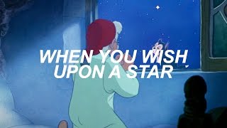 when you wish upon a star from pinocchio lyric video [upl. by Nirred]