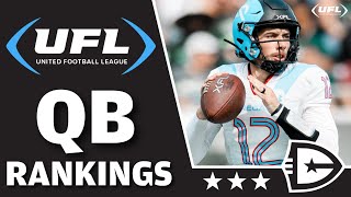 UFL QB Rankings 2024 Season  UFL Top 10 Quarterbacks  Defending Football [upl. by Press]