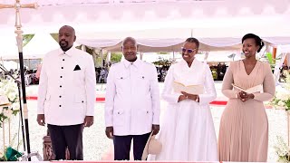 MUSEVENI SHOWS MAMA JANET LOVE DURING THEIR 50 YEAR WEDDING ANNIVERSARY WITH MUHOOZI AS BEST MAN [upl. by Paynter]