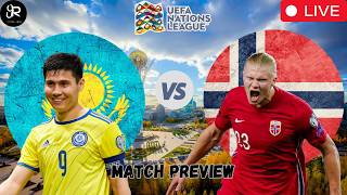 Kazakhstan vs Norway 🏆 UEFA Nations League Preview ⚽ Lineup Prediction amp Key Players 🔥 [upl. by Pascoe]