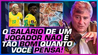 O VERDADEIRO SALÁRIO dos JOGADORES de FUTEBOL  CLÉBER MACHADO [upl. by Dicks885]