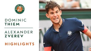 Dominic Thiem vs Alexander Zverev  QuarterFinal Highlights I RolandGarros 2018 [upl. by Ydnab]