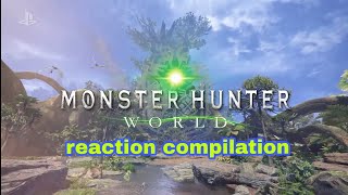 Monster Hunter world  Sony E3 2017  Reaction Compilation [upl. by Ellivnarg]