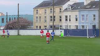 John Hagerdon scores for St Johns Utd v Ramsey 33 Combi div 1 1 May 2024 [upl. by Sidalg]