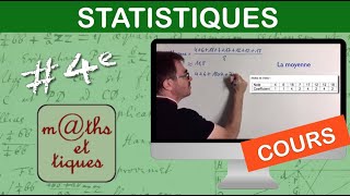 LE COURS  Statistiques  Quatrième [upl. by Liatnahs544]