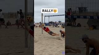 Beach Volleyball RALLY🤯🏐☀️ beachvolleyball volleyball volleyballworld volleyballplayer spike [upl. by Edvard]