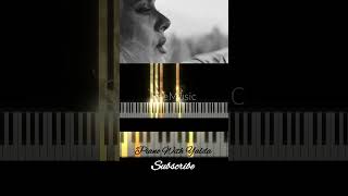 Easy on me Adele piano tutorial part 2 shorts piano [upl. by Hartmann]