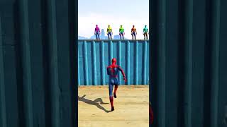 GTA 5 SpiderMan Water Jumps  Epic Ragdolls amp Fails Ep100 Shorts [upl. by Dray]