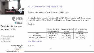 1 Vorlesung Einführung in die Statistik [upl. by Maller]