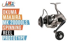 Okuma Makaira MK 20000LS Spinning Reel PROTOTYPE  JampH Tackle [upl. by Odella523]