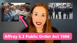 Affray  S3 Public Order Act 1986 [upl. by Ingrim]