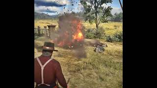 Brutal Killing by fire in RDR2  rdr2 shorts [upl. by Phillie332]