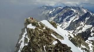 Mount Stuart Ski Descent  Cascadian Couloir  Car to Car  5202018 [upl. by Gregg348]