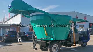 Silage Mixing And Spreading Machine  Feed Spreader  Efficient Way To Feeding Livestock [upl. by Analli178]