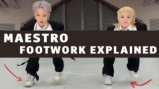 SEVENTEEN 세븐틴 MAESTRO dance footwork detailed explanation tutorial mirrored [upl. by Aihcats]