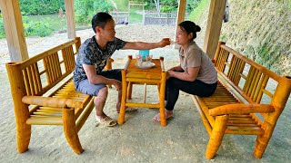 How to Make Bamboo Tables and Chairs  Bamboo chair 2023  Nhệ Nhàng Building Life [upl. by Nitsoj]