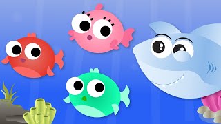 The Fish Go Swimming Song  Ocean Songs With Baby Sharks  Playful Kindergarten Songs  Nanyland [upl. by Kimbell225]