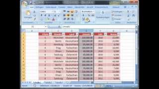 Tabellen Erstellen in MS Excel  Excellernende [upl. by Hasen743]