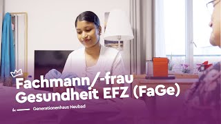 Fürsorgen als Fachmannfrau Gesundheit EFZ  Generationenhaus Neubad  Lehrstellenvideo  Yousty [upl. by Melisse]