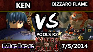 Kings of Cali 4  Bizzarro Flame Ganondorf Vs Ken Marth  Pools Round 2 [upl. by Dodge]