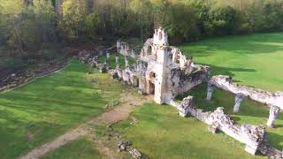 Ruine Abbaye de Vauclair drone parrot bebop 2 [upl. by Spiro957]