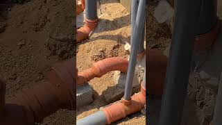 Drainage pipe installation l Construction Site Works l shorts youtubeshorts shortvideo [upl. by Ettenan196]