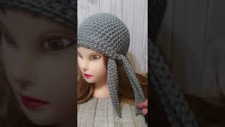 Crochet techniques cloche hat with side ties no pattern [upl. by Gassman496]