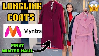 2024 Season 1st Winter Wear LONGLINE OVERCOAT🧥 Haul  Prices are Really Down😱 Must have Coats😍 [upl. by Aihsoj]