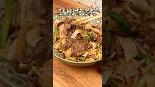 Day 5  Beef stirfry noodle cooking chef day5 beef noodles [upl. by Dimphia]