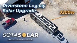 Riverstone Legacy RV Solar Upgrade to 3200w [upl. by Nnylarac804]