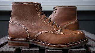 The Caswell Boot Company  Stanton Moc Toe Review  Style Comfort and Value in a USArun Shoe Brand [upl. by Pacifa]