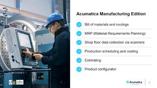 Introduction to Acumatica Manufacturing  Overview and Demo [upl. by Anoblav]