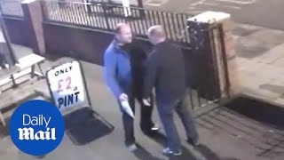 CCTV captures moment before man kills friend with a single punch [upl. by Gschu]