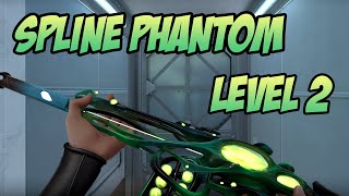 GREEN SPLINE PHANTOM SKIN GAMEPLAY LEVEL 2  VALORANT SPLINE SKINS [upl. by Eimerej]