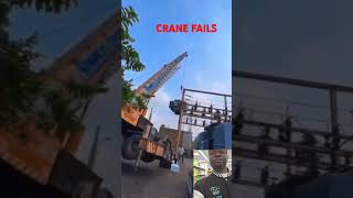 Crane Fails failscompilations construction constructionfails fails funny trending [upl. by Nylirek436]