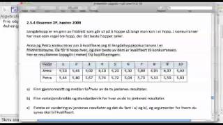 Enkel statistikk i Geogebra [upl. by Melleta519]