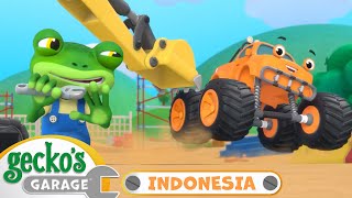 Menyelamatkan Truk Monster  Garasi Gecko  Kartun Populer AnakAnak  Seru dan Mendidik [upl. by Nomrac]